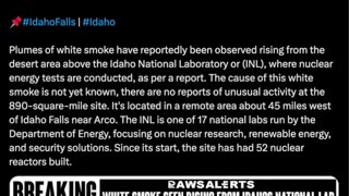 BREAKING 🚨 REPORTS OF SMOKE SEEN RISING FROM IDAHO NATIONAL LAB