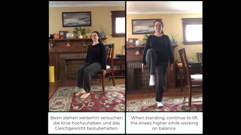 Xandora Fluffy Ballerina - knee raises
