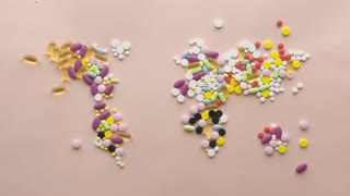 Awesome Stop Motion Video of the World Map Using Pills.