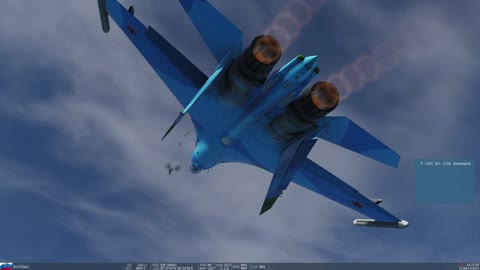 DCS: SU27 vs F16c
