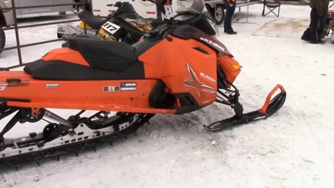 Snowmobile Drag Races in Gladstone-Trailer