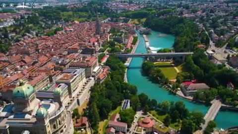 FLYING OVER SWITZERLAND (4K UHD) - Relaxing Music Longe With Beautiful Nature Vi_low