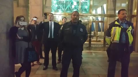 Feb 24 2018 DC night for freedom 3.7 Antifa at the front blocked by police