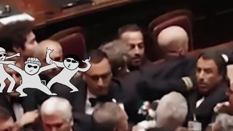 Bitka v talianskom parlamente
