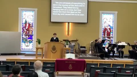 February 11, 2024 Service at the Georgina Community Church of the Salvation Army