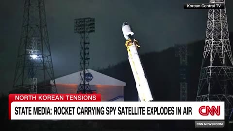 Video appears to show North Korean rocket burst into flames CNN LIve