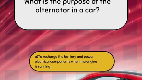 Part 12 Intermediate Car Engine Quiz Question