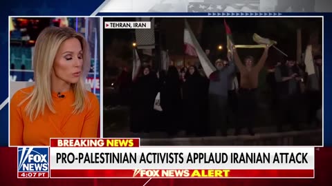 Anti-Israel protesters applaud Iranian attack
