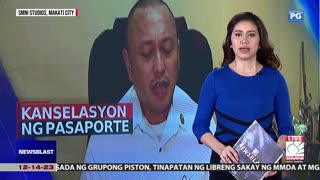 Kanselasyon ng pasaporte ni ex-Cong. Arnie Teves, hiniling na ng DOJ sa Korte