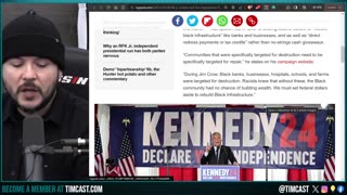 RFK Jr Endorses REPARATIONS Signaling He Will SPIKE DEMOCRATS In 2024, Democrats Think TRUMP Is Hurt