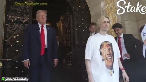 Adin Ross just gave Donald Trump a wrapped Cybertruck with his iconic photo on it