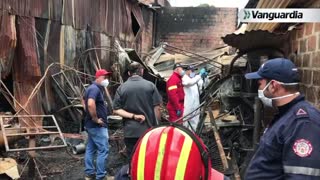 Incendio consumió fábrica de muebles en Bucaramanga esta madrugada
