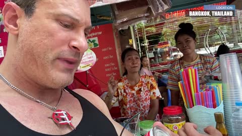 Joe aesthetics (Jo Linda) and Dr Tony Huge Buying Coffee in Thailand