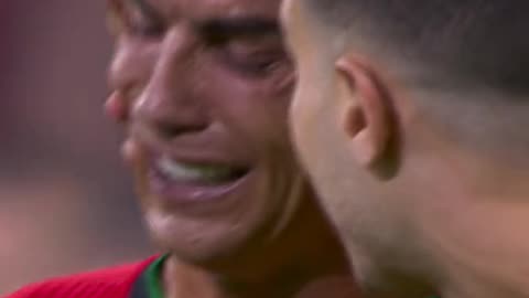 Cristiano Ronaldo was in tears after having his penalty saved against Slovenia 😭