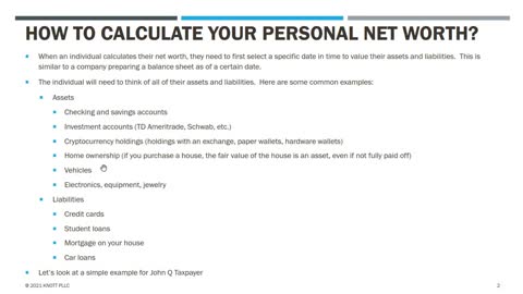 How to Calculate Your Personal Net Worth?