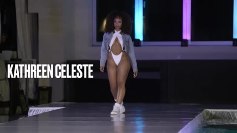 Kathryn Celestre in Slow Motion - Hot Miami Styles - Art Basel, Fusion Fashion Miami 2023- 4k