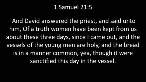 KJV Bible 1st Samuel Chapter 21