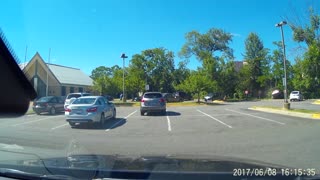 Dash cam footage captures car crash at local DMV