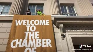 Climate Activists VANDALIZE U.S. Chamber Of Commerce