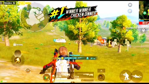 15 kills chicken in Pubg mobile