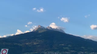 Les montagnes vue de Monthey