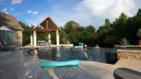 Family Pool Time Fun