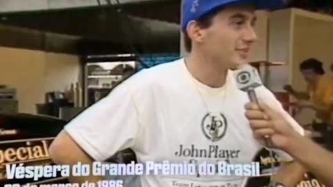 Humor - Galvão entrevista Senna no GP Brasil de 1986 - qual é o idioma???
