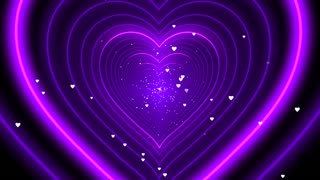 380. Tunnel Background Video Loop💜Purple Heart Background😘