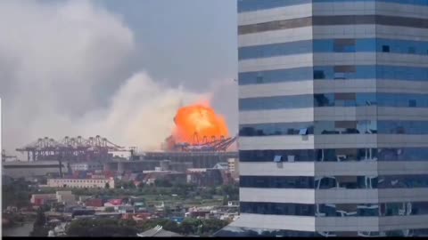 A major explosion on a container ship has occurred in the port of Ningbo in China.