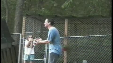 Kid Playing In The Rain Freaks Out When He Hears Thunder