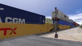 TRS22 - EB UP Container Train - My First TRS22 Video