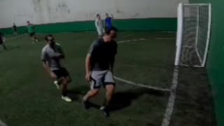 An Awkward Soccer Collision