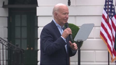 Biden tells White House audience he's 'not going anywhere' during Fourth of July celebration