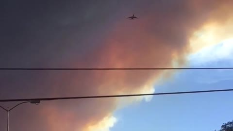 VLAT flyover from River Fire in Lakeport, California July 18, 2018