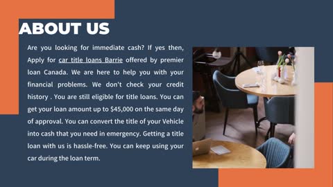 Convert The Title Of Your Vehicle Into Cash With Car Title Loans Barrie