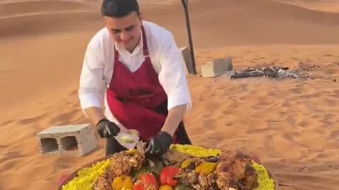 Heavy Arabic Breakfast in the desert by CZN Burak