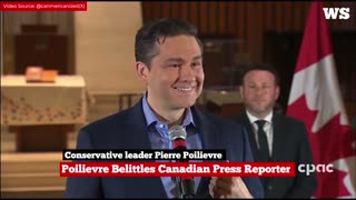 Poilievre belittles Canadian Press reporter about Rainbow Bridge explosion question
