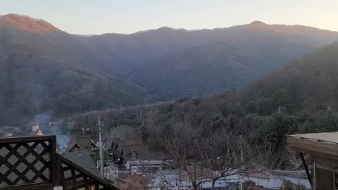 a quiet mountain valley in Gangwon-do