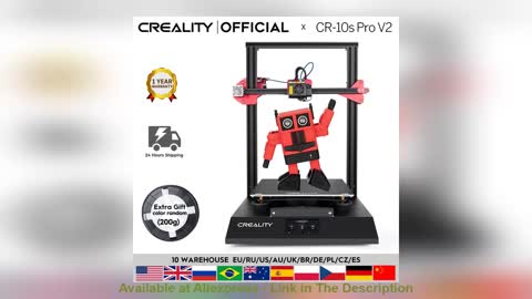 ☑️ CREALITY 3D Printer CR-10S Pro V2 with BL Touch Auto-Level, Touch Screen, with Capricorn PTFE