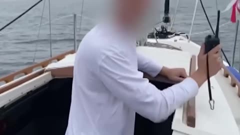 Dolphins Lead Boater to Naked Woman 3 Miles Offshore #shorts