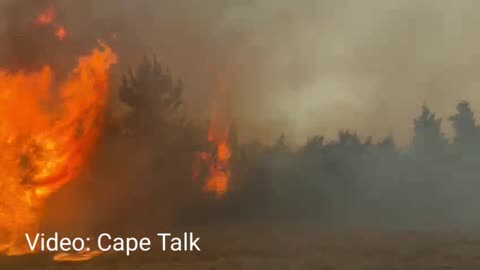 Update: N2 currently closed due to the fire, Cape Town