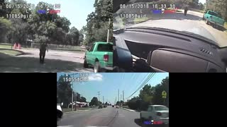 Multiple DashCams: Pick Up Truck Rams Police Cars During Wild Pursuit