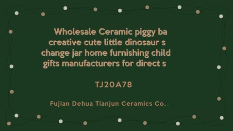 remarkable facts that will affect Ceramic piggy bank in 2022