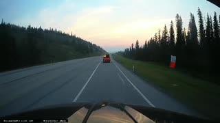 Driver Rear-Ends Construction Truck on Highway