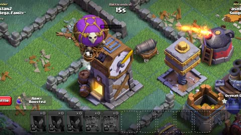 Funny gameplay of COC skeleton ballon #gameplay