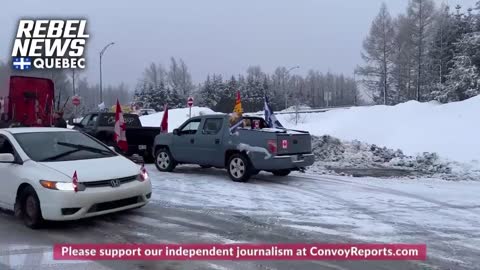 A Freedom Convoy From Quebec City Is en Route to Ottawa, Canada