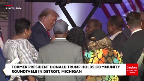 JUST IN: Trump Promises To End Push For Electric Cars At Community Roundtable In Detroit, Michigan