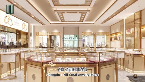 Luxury high-end jewelry store showcase project in Chengdu