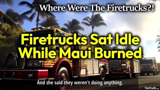 Firetrucks DO NOTHING Leaving Maui To Burn: Were Maui Fire Crews STOOD DOWN? Who Gave The Orders?