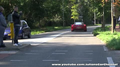 Supercars accelerating! 430 Scuderia, 430, GTR, 458, F12, etc.